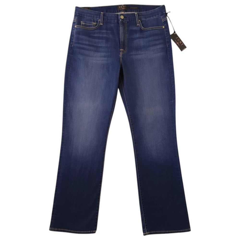 Jen7 by 7 For All Mankind Jeans Womens 16 Blue Slim Straight Stretch Denim NEW
